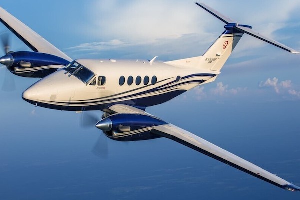 King Air 250 turbo prop private jet