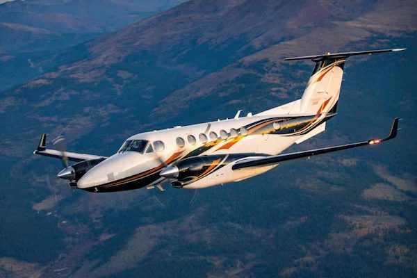 King Air 360 Turbo prop private jet