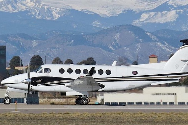 King Air 350 turbo prop private jet