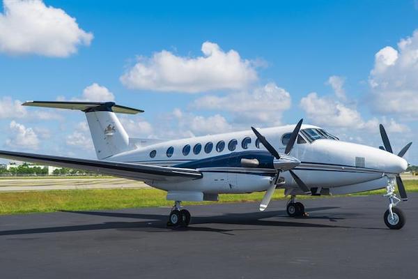 King Air 350ER turbo prop private jet