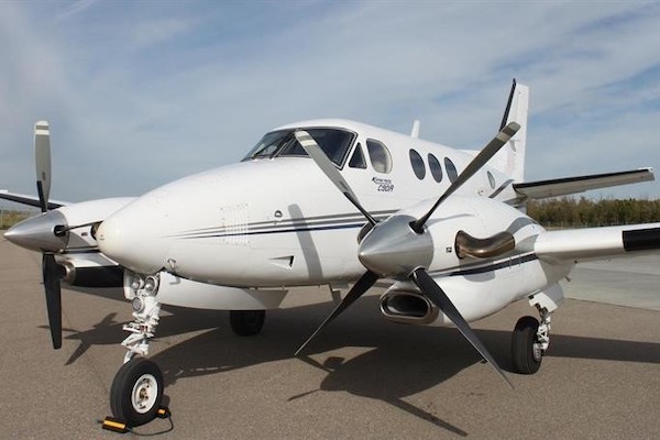 King Air C90 turbo prop aircraft